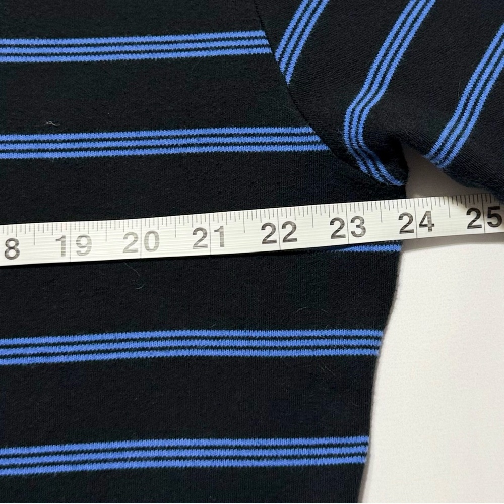 * SOLD * Polo by Ralph Lauren Men's Polo Size L Shirt Black & Blue Stripes - Picture 6 of 8